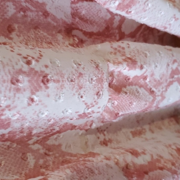 Peach Love California blush pink snakeskin dress Size Small - Picture 6 of 12